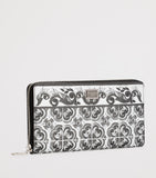 Dolce&Gabbana grained calfskin Majolica zip-around wallet - British product