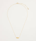 Astrid & Miyu yellow gold plain pendant necklace, UK version