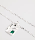 The Ouze sterling silver and emerald necklace (British brand)