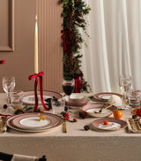 Harrods Bone China Red Splendour Festive Plate 20cm- Buy online at McGrocer