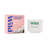 Holland & Barrett WILD Fresh Cotton & Sea Salt Natural Deodorant Refill 40g- Buy online at McGrocer