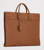 Saint Laurent Sac Du Jour leather briefcase with padlock, imported from the UK