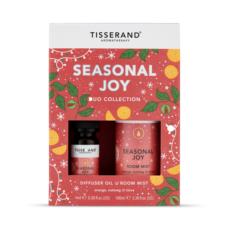 Tisserand Seasonal Joy aromatherapy duo kit 9ml and 100ml, UK version