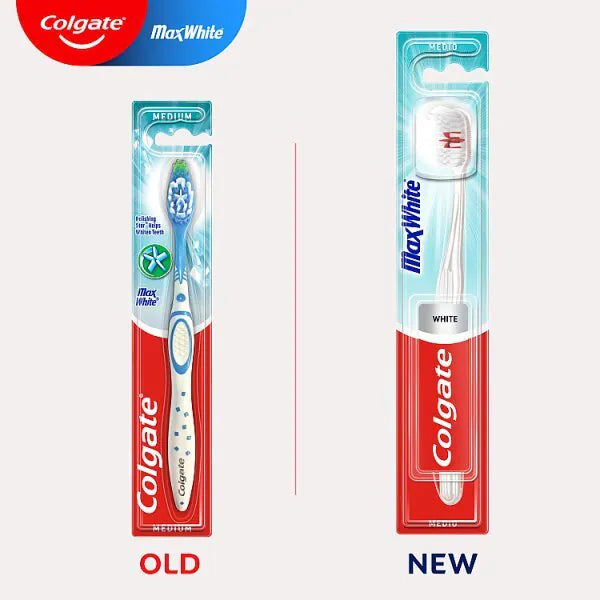 Colgate Max White Medium Manual Toothbrush - British product