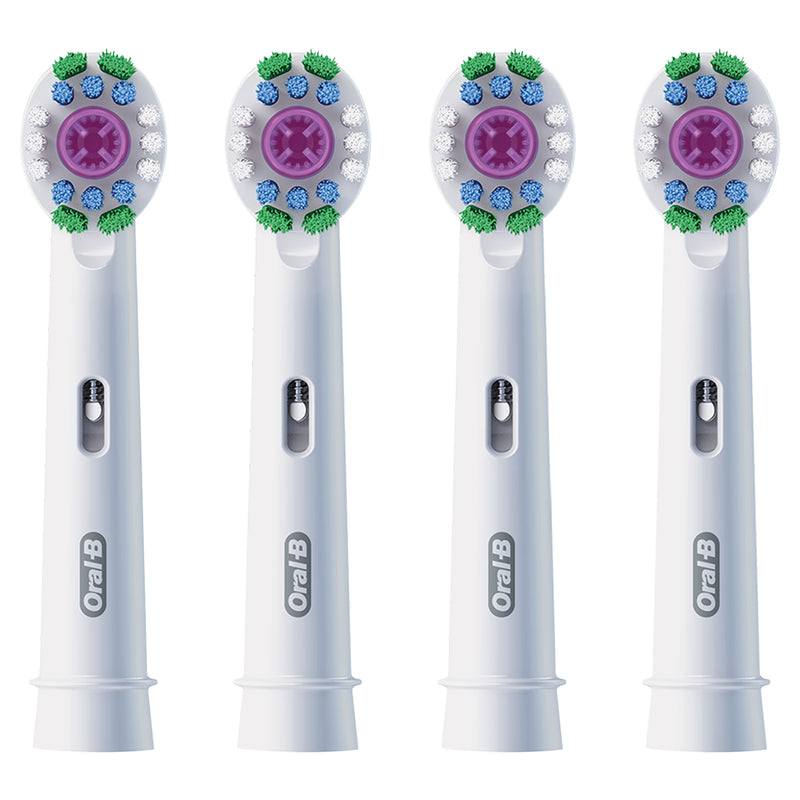 Oral-B Pro 3D White toothbrush heads 4 count - British product