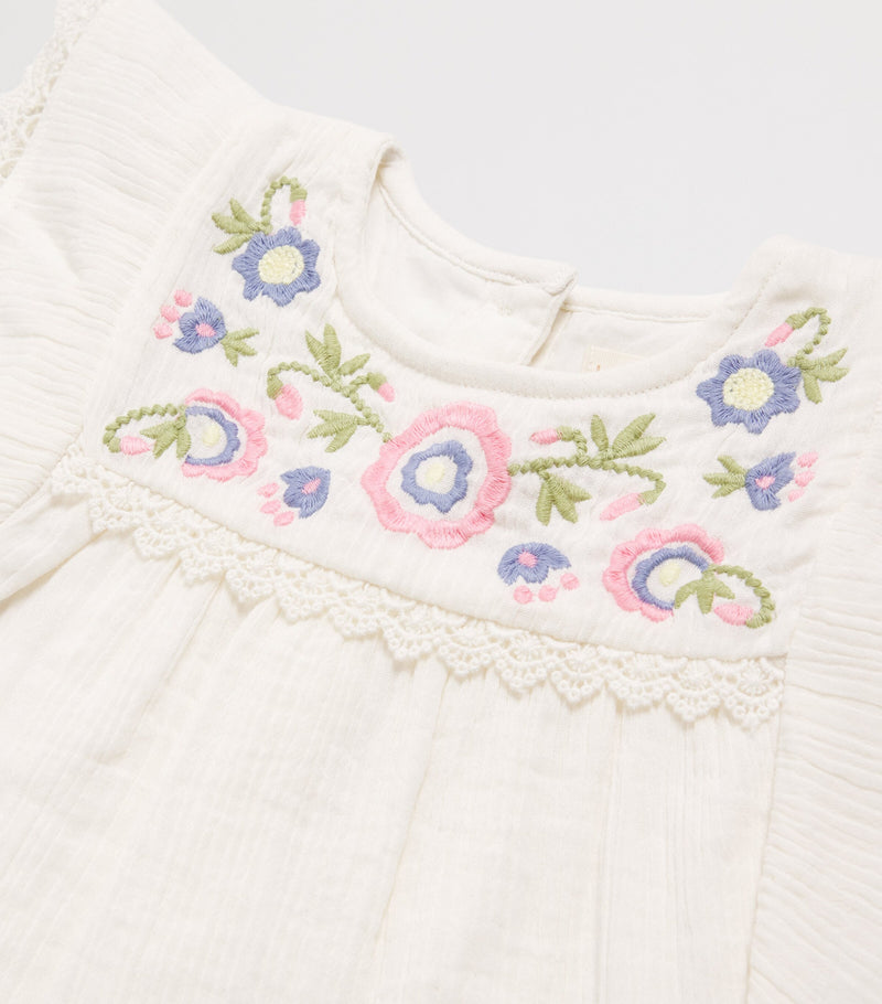 Louise Misha cotton embroidered Malya blouse 6-24 months, UK version