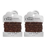 Superdrug Silver Ion Infused Satin Hair Scrunchies Chocolate 5 Pack - Twin Pack- Buy online at McGrocer