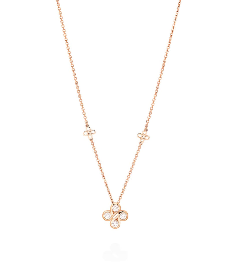 Boodles rose gold diamond pendant, UK version