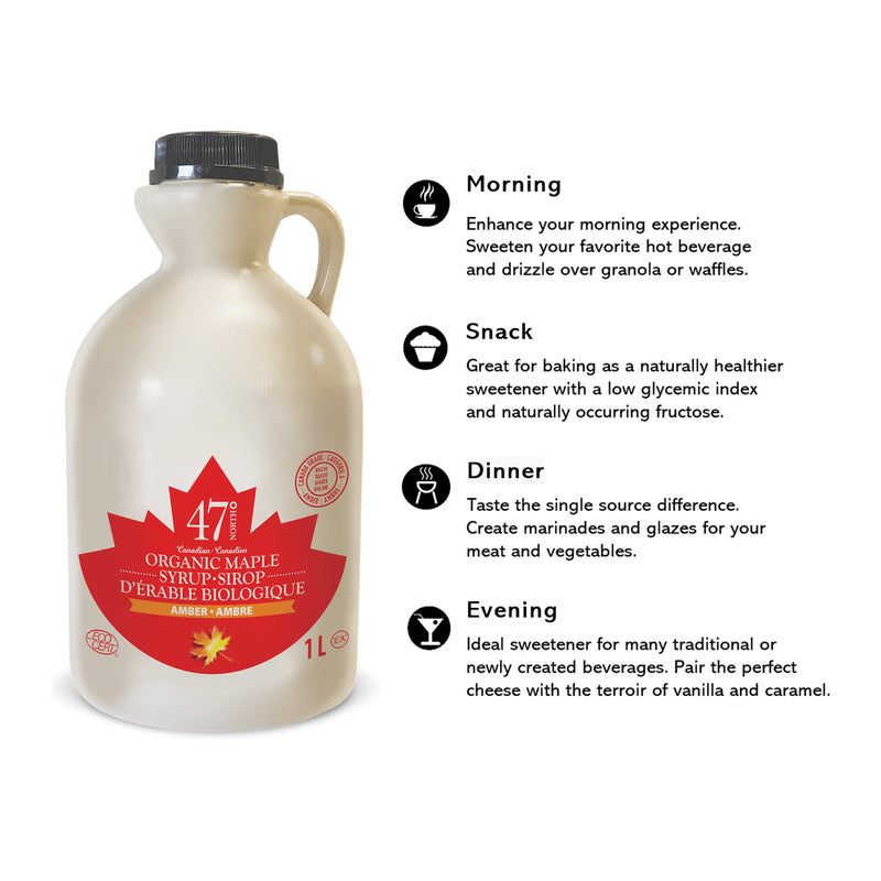 47° North maple syrup very dark 1L (British brand)