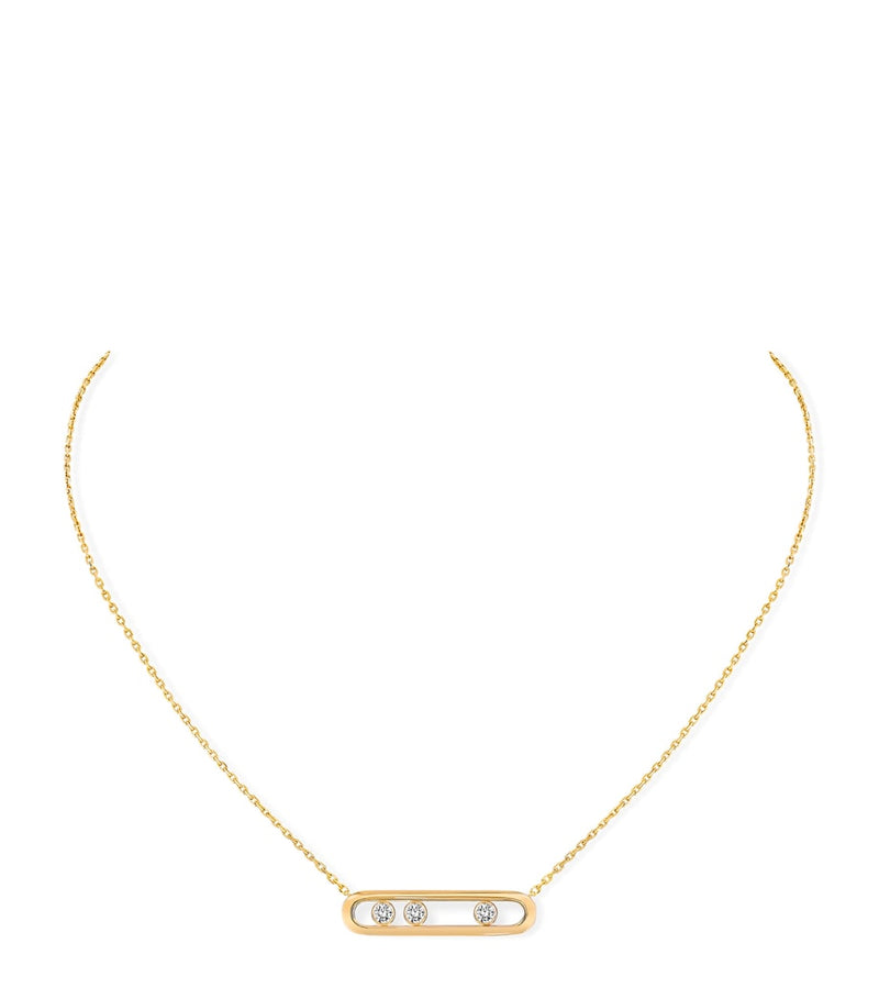 Messika Move Classique yellow gold diamond necklace 0.30ct (British brand)