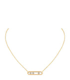 Messika Move Classique yellow gold diamond necklace 0.30ct (British brand)