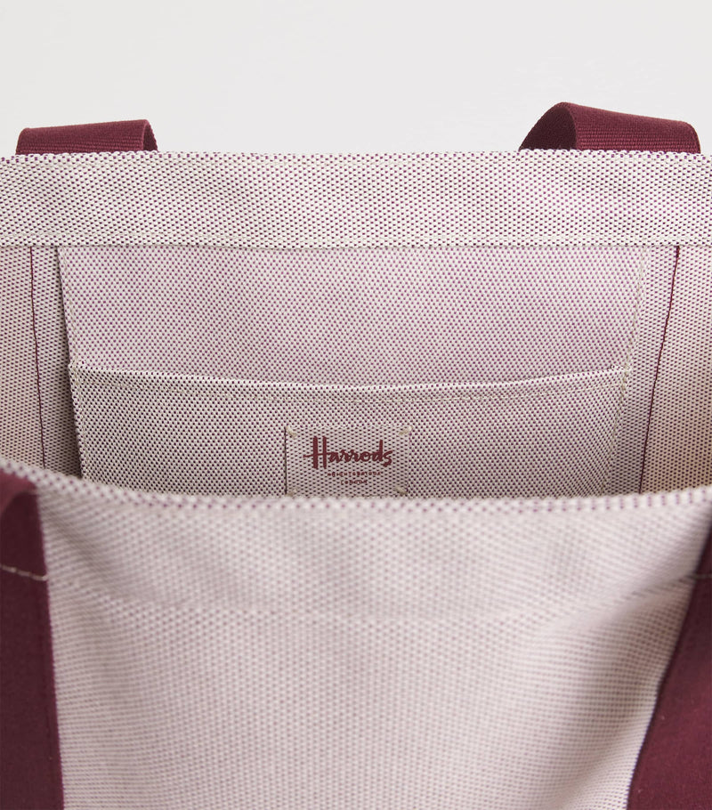 Harrods medium logo tote bag, imported from the UK