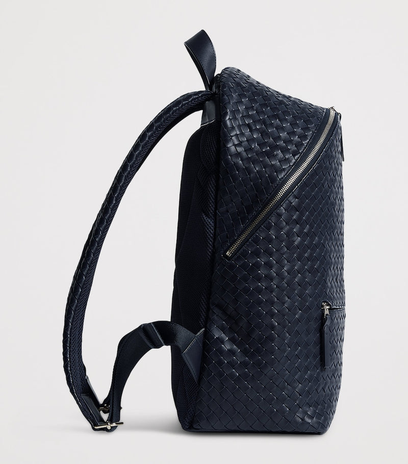 Bottega Veneta 1975 calfskin backpack Intrecciato weave - British product