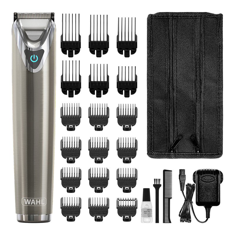 Wahl stainless steel beard trimmer cordless, UK version