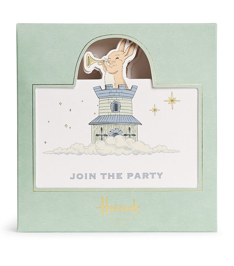 Harrods Bunny Party Invitations Pack of 8, UK version