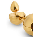 Alaïa sphere pendant drop earrings brass enamel 4.4cm - British product