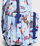 Harrods quilted Trooping the Colour backpack, imported from the UK