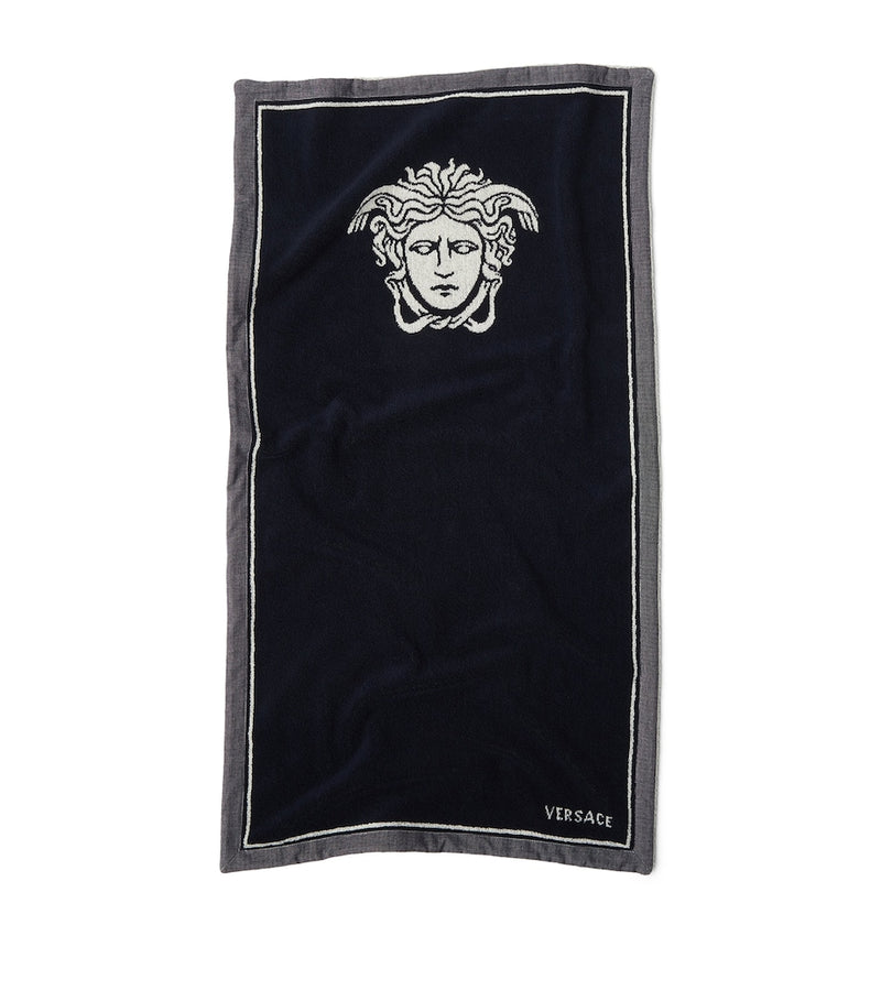 Versace Medusa towel with jacquard design (British brand)