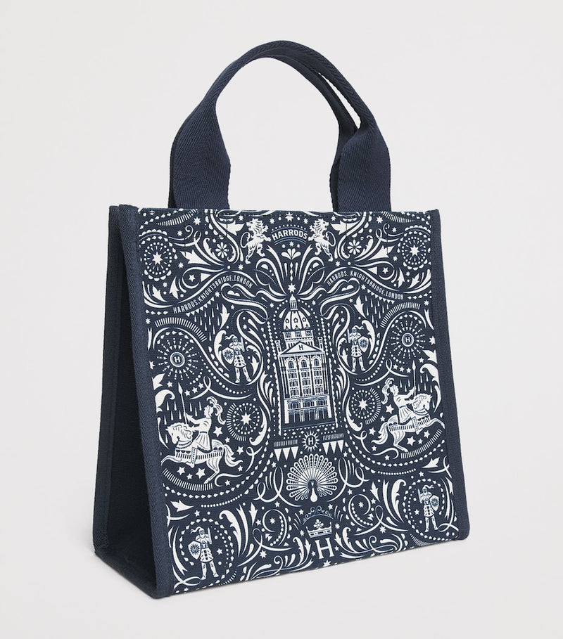 Harrods Small Knights of Brompton Tote Bag, imported from the UK