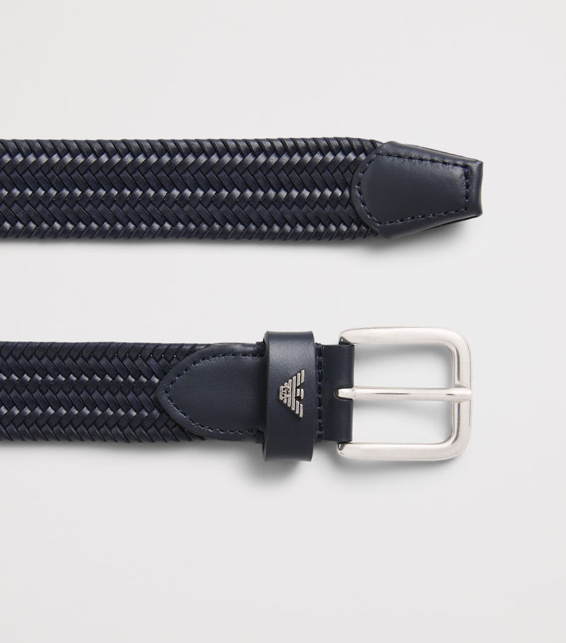 Emporio Armani woven leather belt 3cm - British product