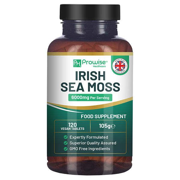 Prowise Irish Sea Moss tablets high strength 6000mg 120 tabs (British brand)