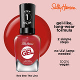 Sally Hansen Miracle Gel Nail Polish Red Between The Lines (British brand)