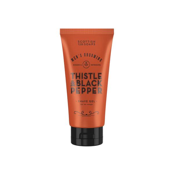 Scottish Fine Soaps Thistle Black Pepper Shave Gel 150ml (British brand)