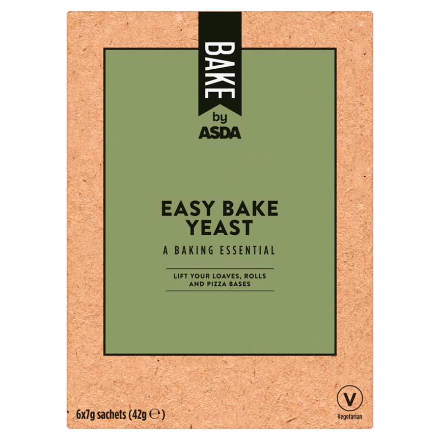 BAKE by ASDA Easy Bake Yeast 6 x 7g (42g) - McGrocer