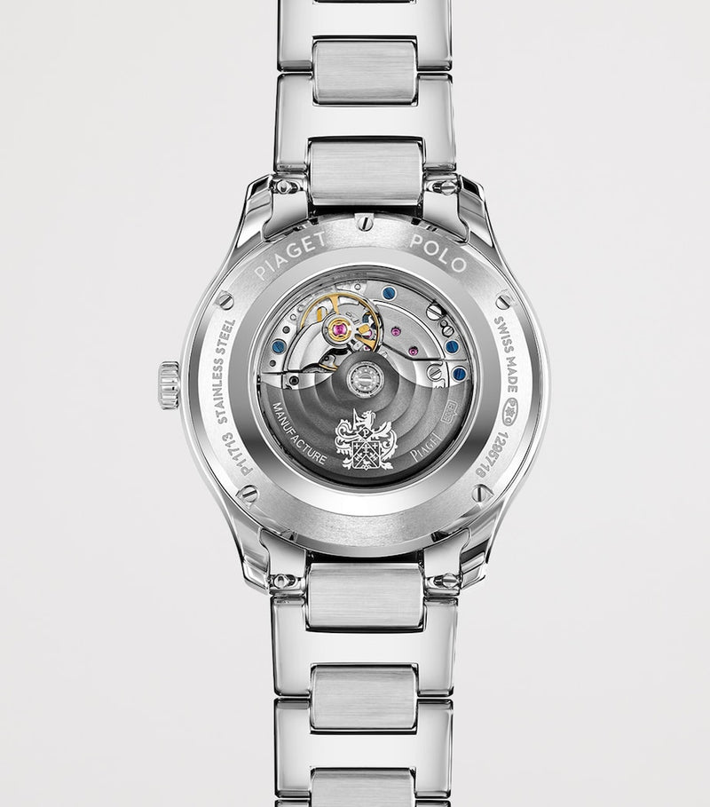 Piaget watch diamond indexes blue dial 36mm, UK version