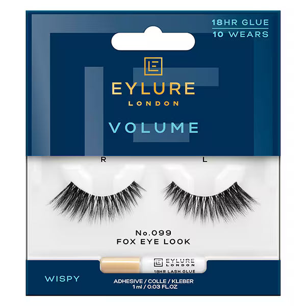 Eylure False Eyelashes Volume Lash No. 099 Fox Eye - British product
