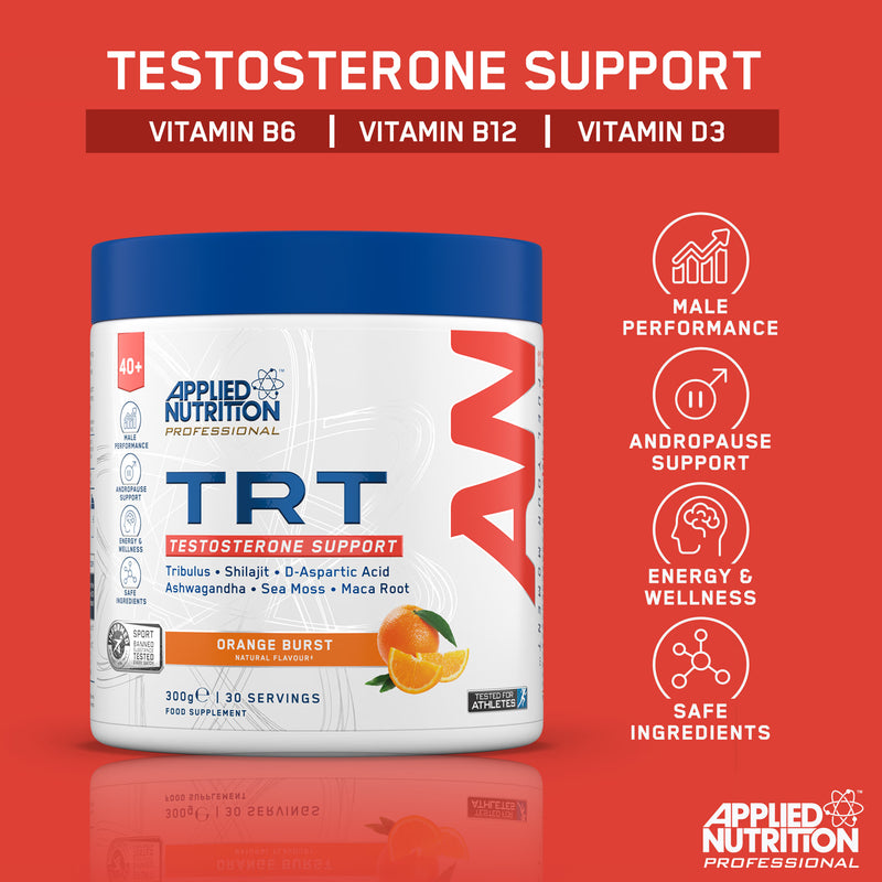 Applied Nutrition TRT testosterone support powder orange 300g (British brand)