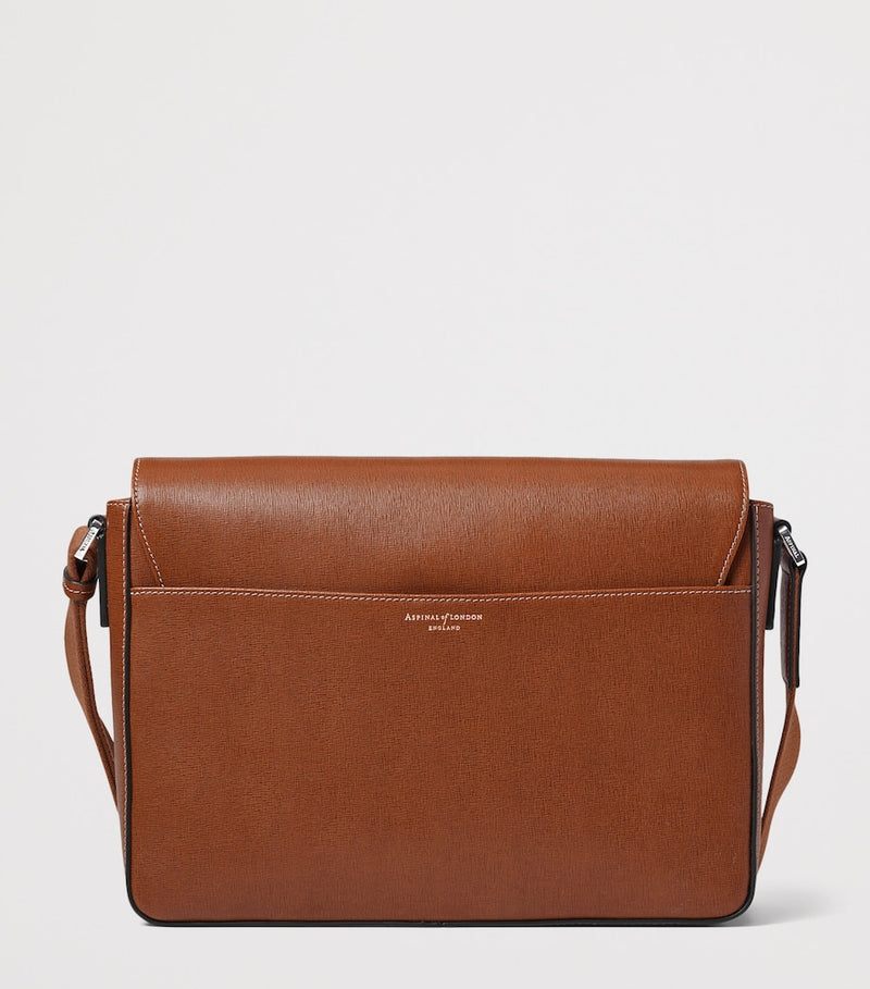 Aspinal of London Leather Reporter messenger bag, imported from the UK