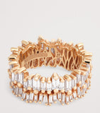 Suzanne Kalan double stack eternity ring in rose gold - British product