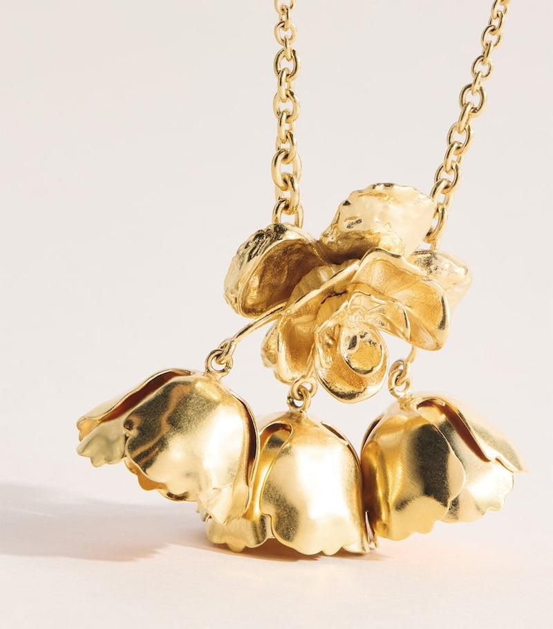 Chloé Bouquet pendant necklace floral motifs - British product