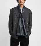 Giorgio Armani silk jacquard scarf, UK version