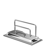 Harrods El Casco Chrome-Plated Envelope Holder Desk Organiser- Buy online at McGrocer