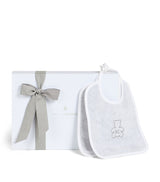 Harrods Brunello Cucinelli Kids Cotton Bernie Baby Bib (Set of 2)- Buy online at McGrocer