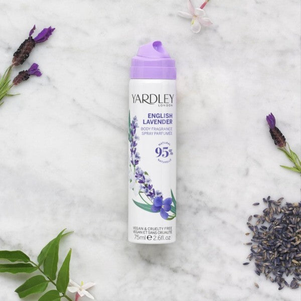 Yardley London Lavender Body Spray 75ml (British brand)