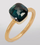 Pomellato Nudo Petit London blue topaz ring, imported from the UK