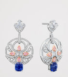 Boodles Palace Collection earrings in platinum and rose gold, UK version