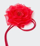 Max Mara silk flower hair clip, UK version