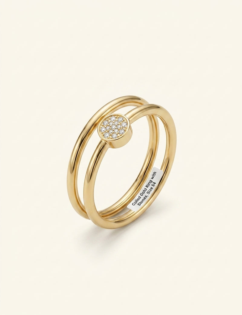 Cartier 18ct yellow gold diamond ring 0.08ct, UK version