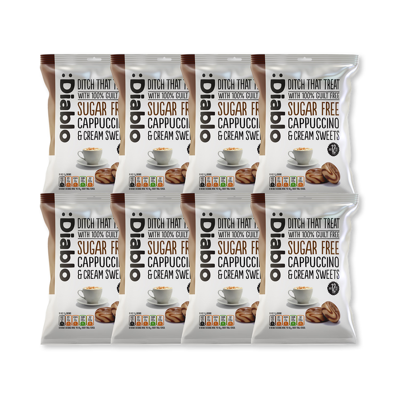 Diablo cappuccino cream sweets 75g pack, imported from the UK