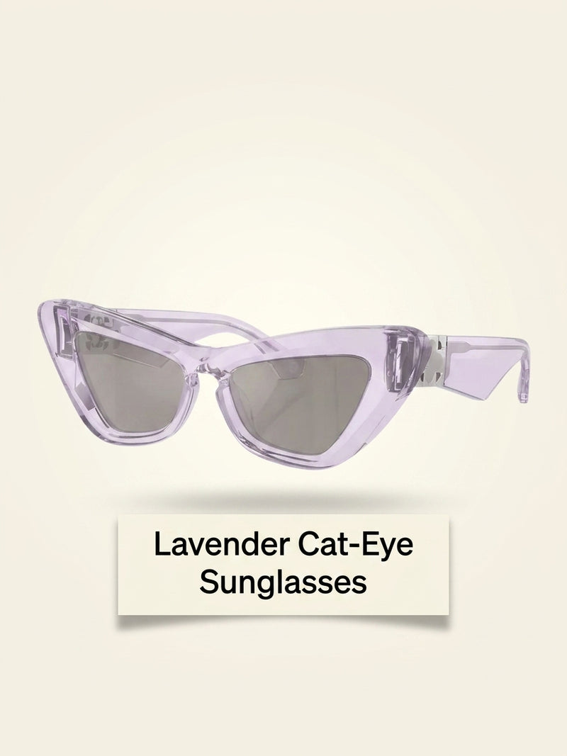 Burberry purple cat's eye sunglasses (British brand)