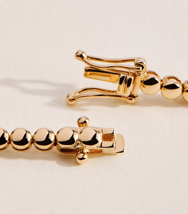 Jennifer Meyer mini yellow gold tennis bracelet (British brand)
