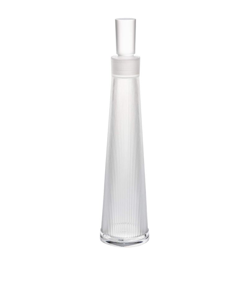 Lalique Wingen crystal decanter 29.5cm tall, UK version