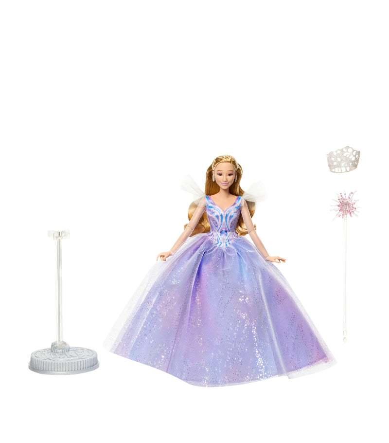 Wicked deluxe Glinda fashion doll with accessories, approximately 32cm height (British brand)