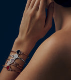Chopard Happy Hearts rose gold diamond bangle, imported from the UK
