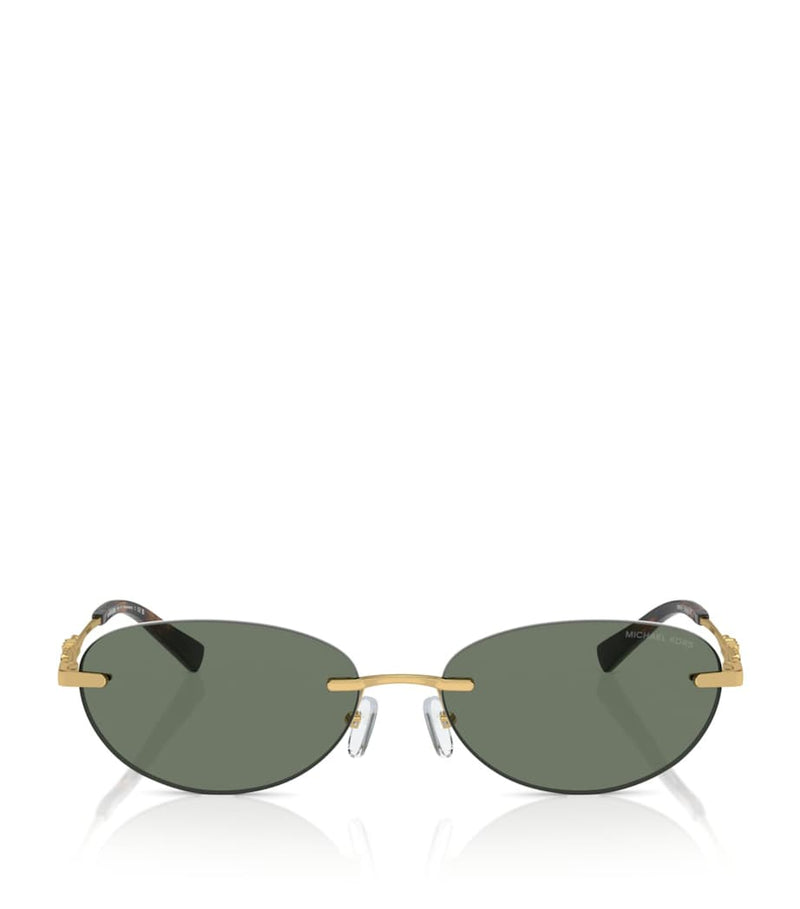 Michael Kors Manchester oval sunglasses with gold accents - British product