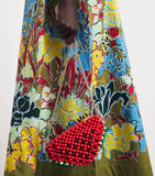 ALEMAIS mini beaded watermelon shoulder bag, imported from the UK